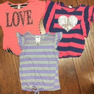 🚫SOLD🚫🎁3/$10: Bundle 3x Lot Of Girls Tops